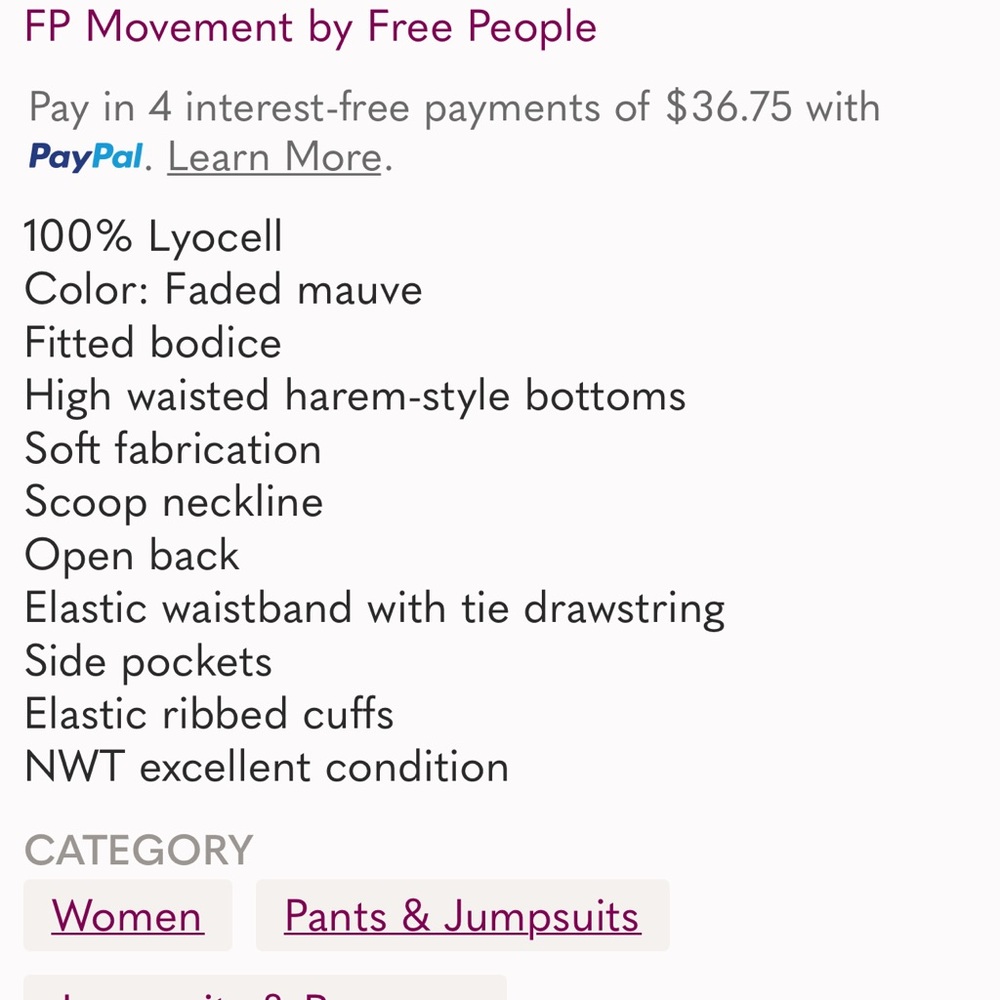 NWT $148 Free People Scrimmage Onesie Jumpsuit - Picture 5 of 16